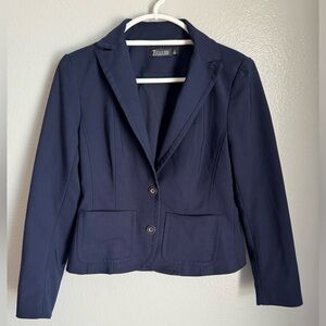 7TH AVENUE Women’s Blue 2-Button Blazer Jacket - Size 4 Tall
